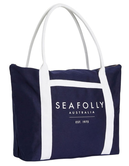 Canvas Tote Bag in Navy