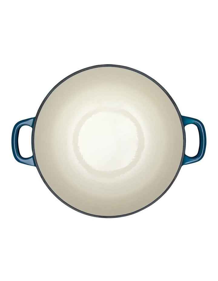 Cast Iron Round Casserole 28cm/6.2L in Midnight Blue