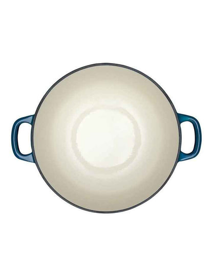 Cast Iron Round Casserole 28cm/6.2L in Midnight Blue