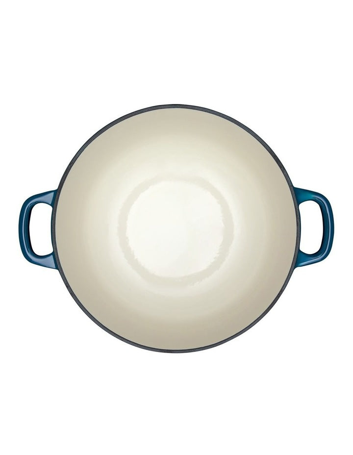 Cast Iron Round Casserole 28cm/6.2L in Midnight Blue