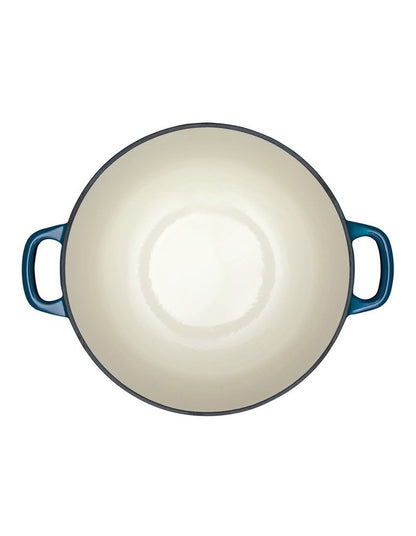 Cast Iron Round Casserole 28cm/6.2L in Midnight Blue
