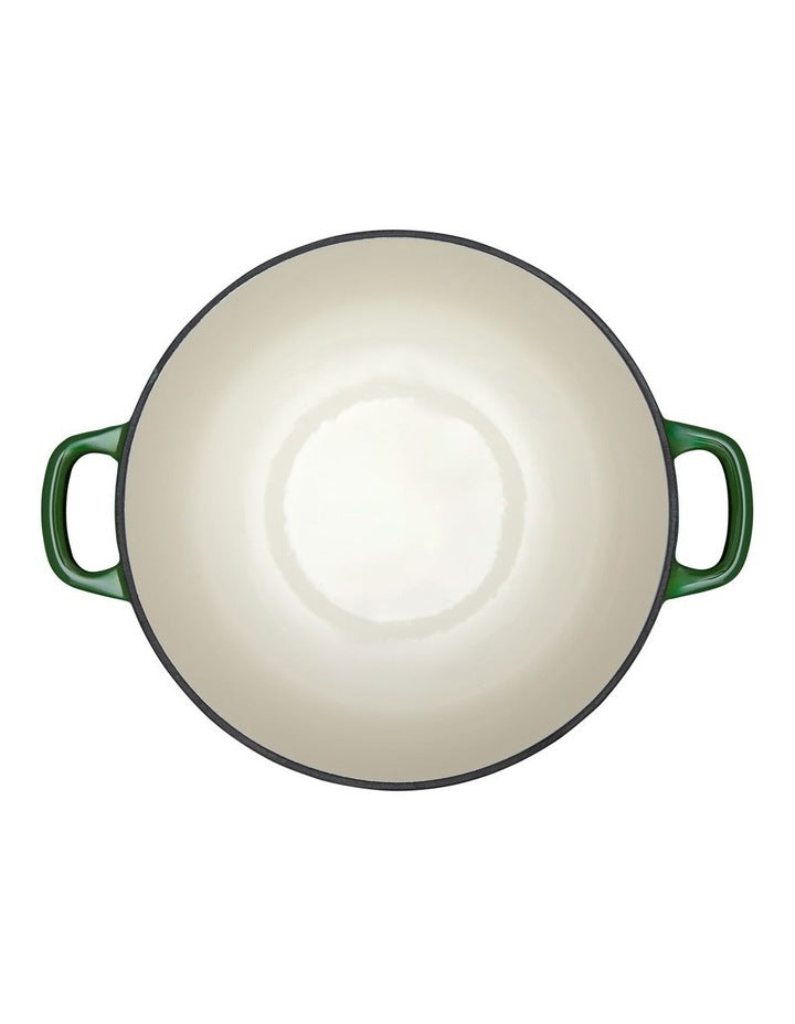 Cast Iron Round Casserole 28cm/6.2L in English Racing Green