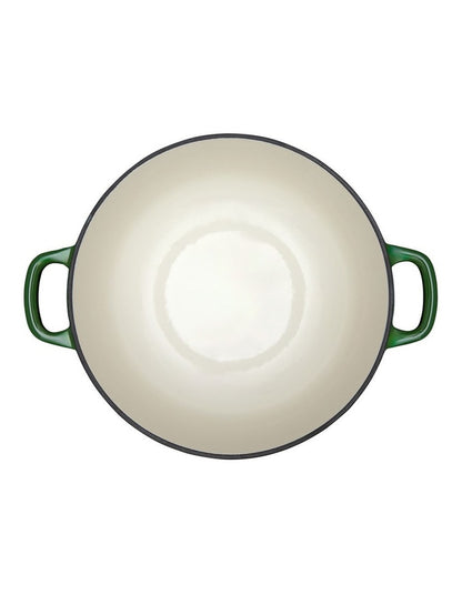 Cast Iron Round Casserole 28cm/6.2L in English Racing Green