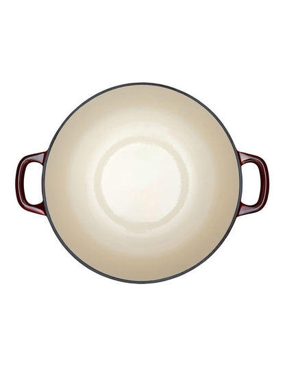 Cast Iron Round Casserole 28cm/6.2L in Merlot