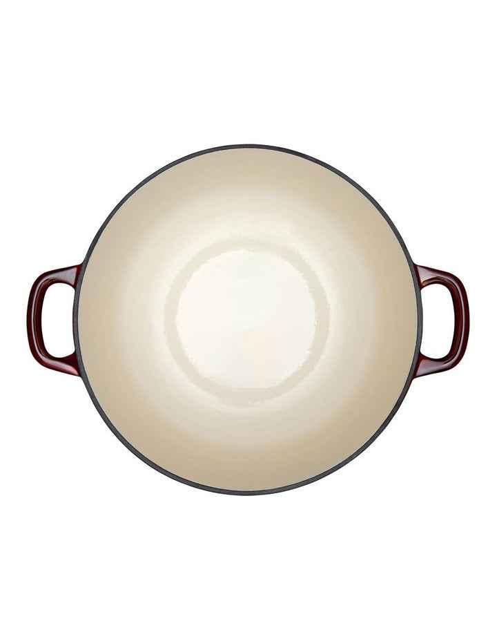 Cast Iron Round Casserole 28cm/6.2L in Merlot