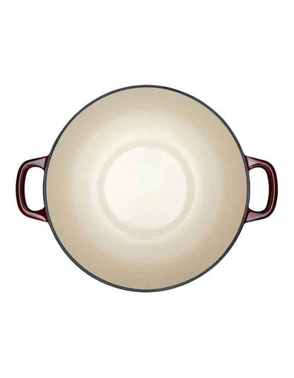Cast Iron Round Casserole 28cm/6.2L in Merlot