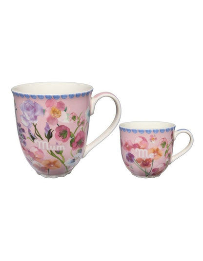 Affection Mum and Me Mug Set of 2 Gift Boxed in Multi
