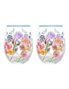 Affection Stemless Glass 550ml Set of 2 Gift Boxed in Multi
