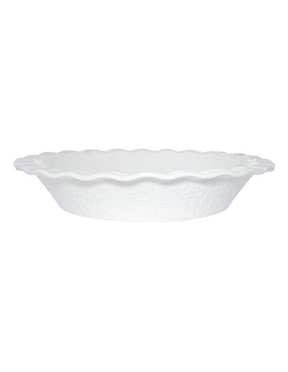 Blooms Fluted Pie Dish 21.5x4cm Gift Boxed in White