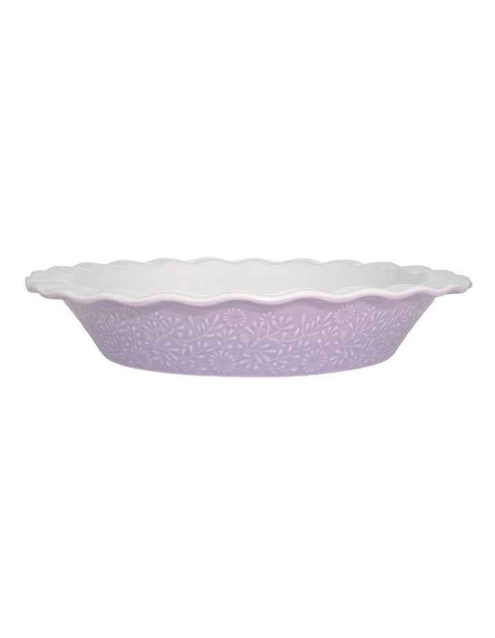Blooms Fluted Pie Dish 21.5x4cm Gift Boxed in Lilac