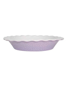 Blooms Fluted Pie Dish 21.5x4cm Gift Boxed in Lilac
