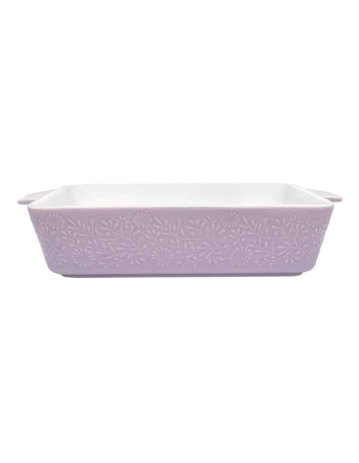 Blooms Rectangular Baker 27x19.5x6.5cm Gift Boxed in Lilac