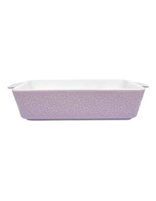 Blooms Rectangular Baker 27x19.5x6.5cm Gift Boxed in Lilac