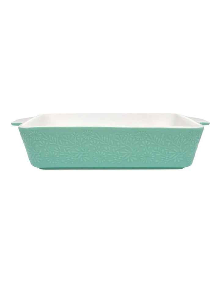 Blooms Rectangular Baker 27x19.5x6.5cm Gift Boxed in Green