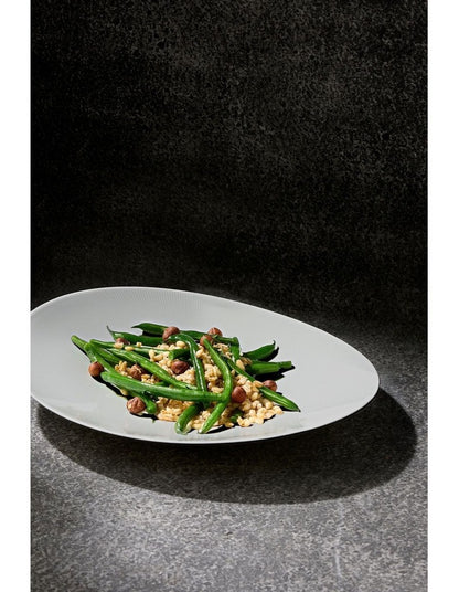 Cashmere Oval Platter 31x25.5cm Gift Boxed in White