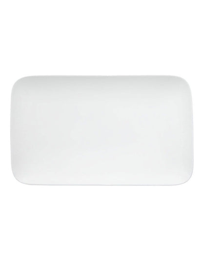 Cashmere Rectangular Platter 31x19cm Gift Boxed in White