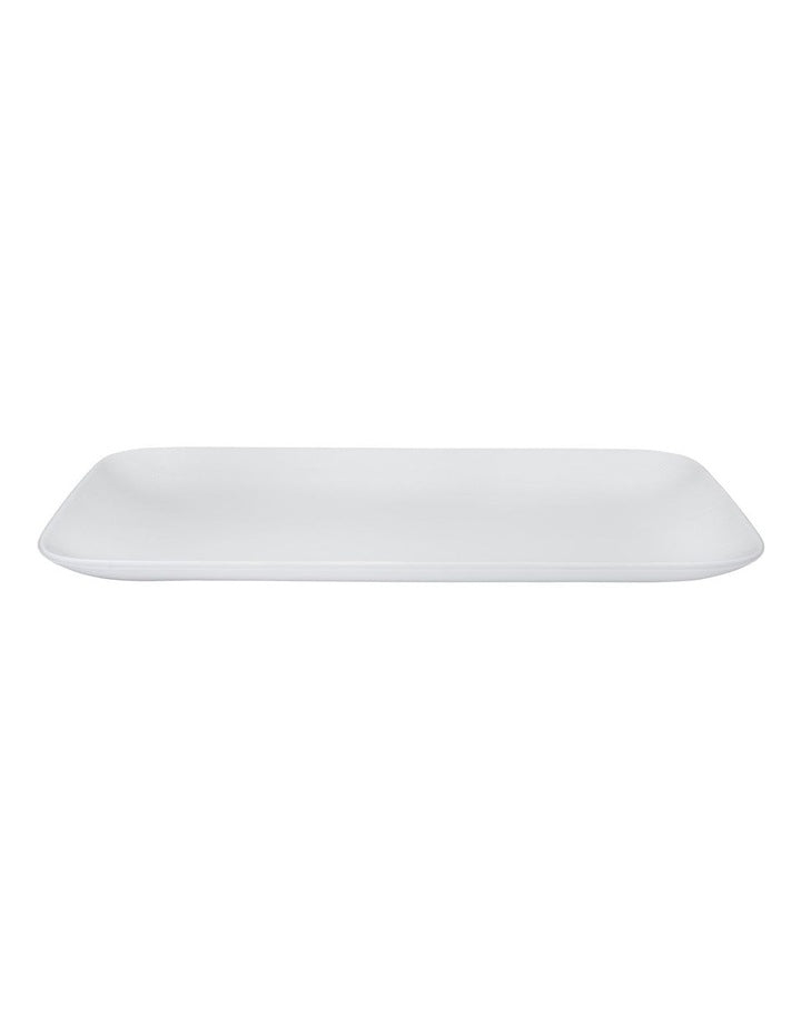 Cashmere Rectangular Platter 31x19cm Gift Boxed in White