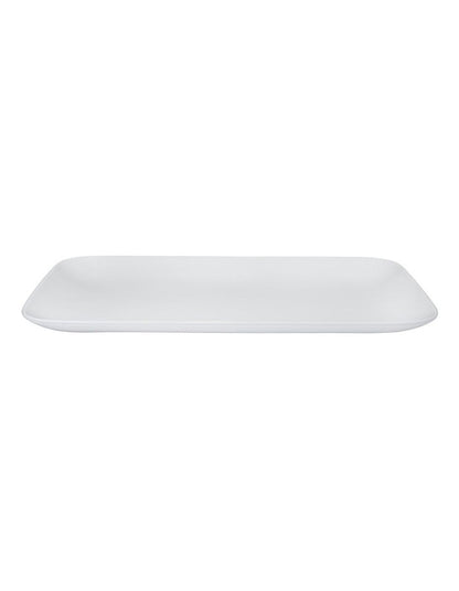 Cashmere Rectangular Platter 31x19cm Gift Boxed in White