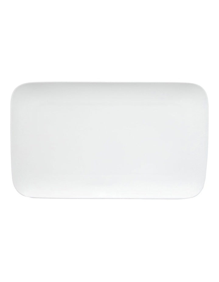 Cashmere Rectangular Platter 36.5x22cm Gift Boxed in White