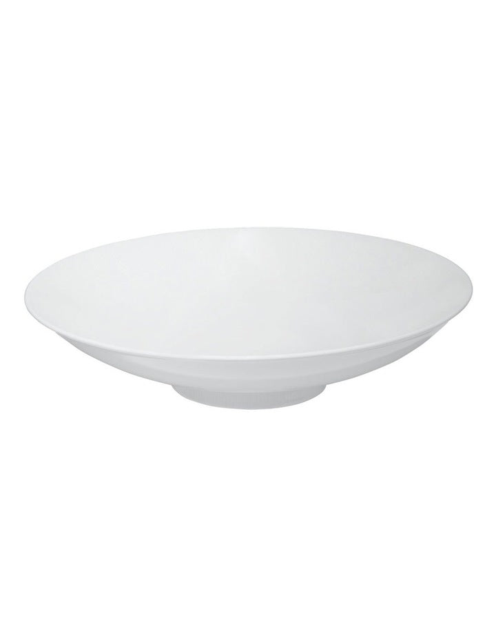 Cashmere Footed Serving Bowl 31x8cm Gift Boxed in White