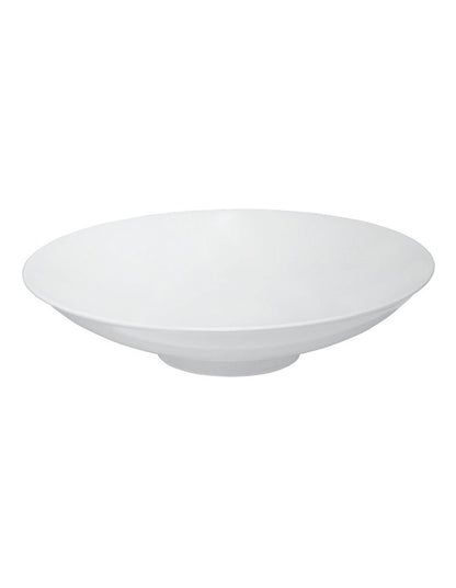 Cashmere Footed Serving Bowl 31x8cm Gift Boxed in White