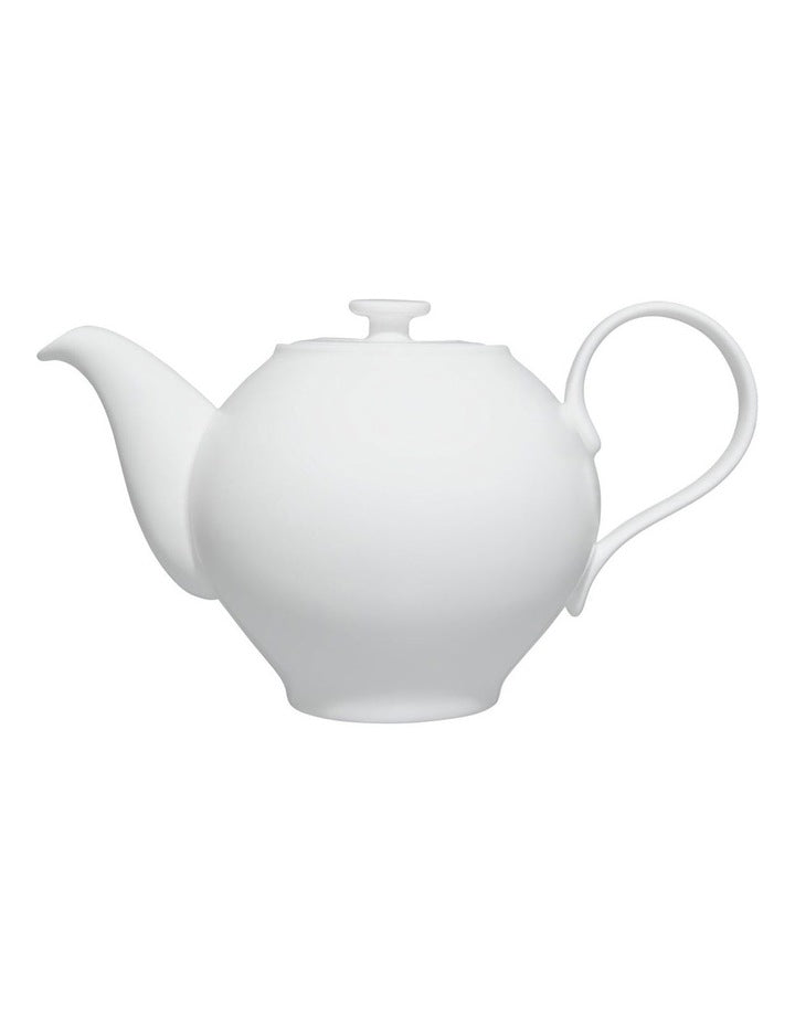 Cashmere Round Teapot 1L Gift Boxed in White