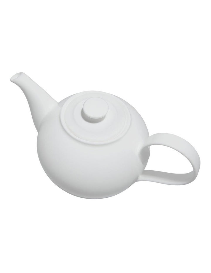 Cashmere Round Teapot 1L Gift Boxed in White