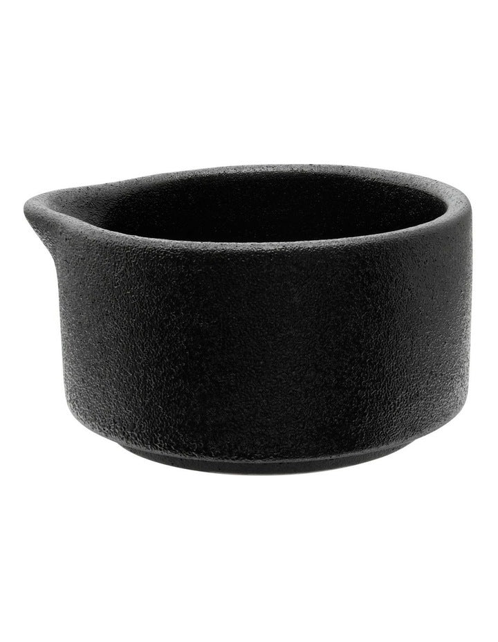 Caviar Sauce Dish/Pourer 80ml in Black
