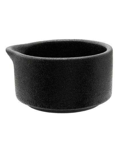 Caviar Sauce Dish/Pourer 80ml in Black