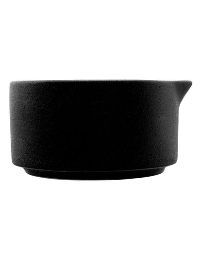 Caviar Sauce Dish Pourer 130ml in Black