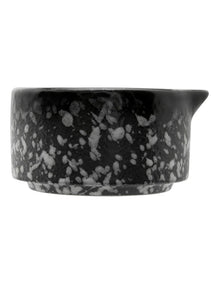 Caviar Granite Sauce Dish/Pourer 80ml in Black/White