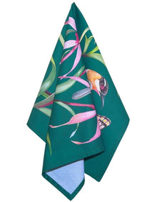 Eloise Short Lyric Tea Towel 50x70cm Spinebill Honeyeater in Forest