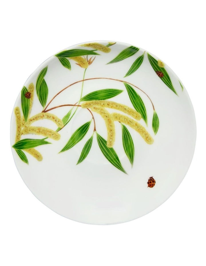 Eloise Short Lyric Cup & Saucer 240ML Gouldian Finch Gift Boxed in White