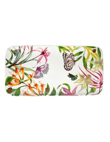 Eloise Short Lyric Rectangular Platter 29x15cm Butterflies Gift Boxed in White