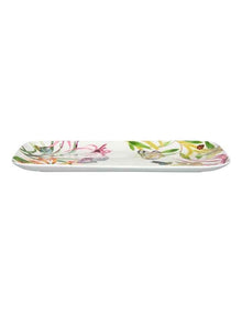 Eloise Short Lyric Rectangular Platter 29x15cm Butterflies Gift Boxed in White