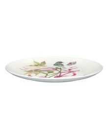 Eloise Short Lyric Coupe Plate 20cm Yellow Robin Gift Boxed in White
