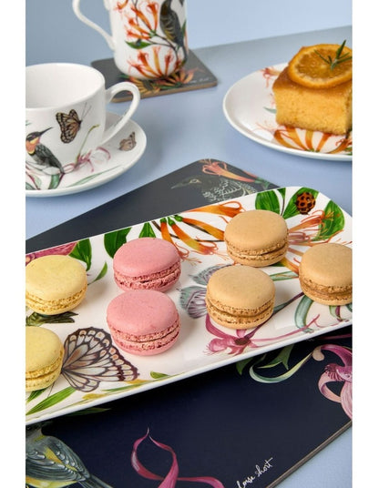 Eloise Short Lyric Coupe Plate 20cm Regent Honeyeater Gift Boxed in White