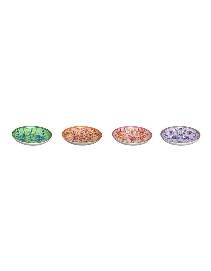 Estelle Michaelides Mystique Dish 12cm Set of 4 Assorted Gift Boxed in Multi