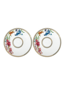 Estelle Michaelides Mystique Demi Cup & Saucer 90ml Set of 2 Gift Boxed in Multi