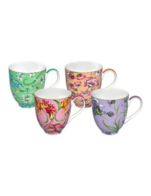 Estelle Michaelides Mystique Coupe Mug 400ml Set of 4 Assorted Gift Boxed in Multi