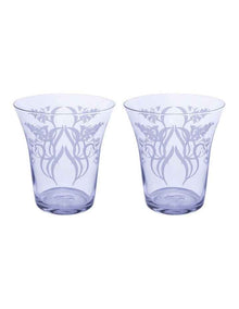 Estelle Michaelides Mystique Stemless Glass 470ml Set of 2 Gift Boxed in Violet