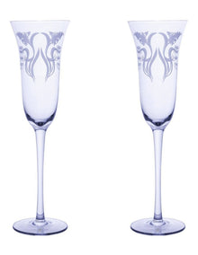 Estelle Michaelides Mystique Prosecco Glass 190ml Set of 2 Gift Boxed in Violet