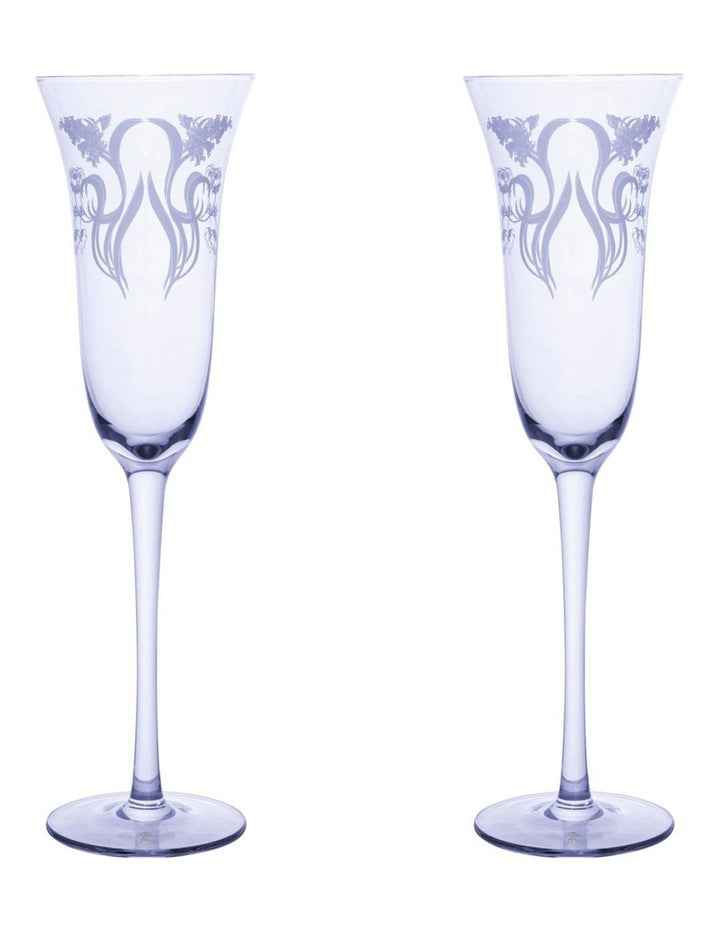 Estelle Michaelides Mystique Prosecco Glass 190ml Set of 2 Gift Boxed in Violet