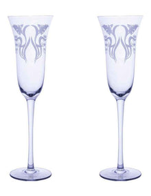 Estelle Michaelides Mystique Prosecco Glass 190ml Set of 2 Gift Boxed in Violet