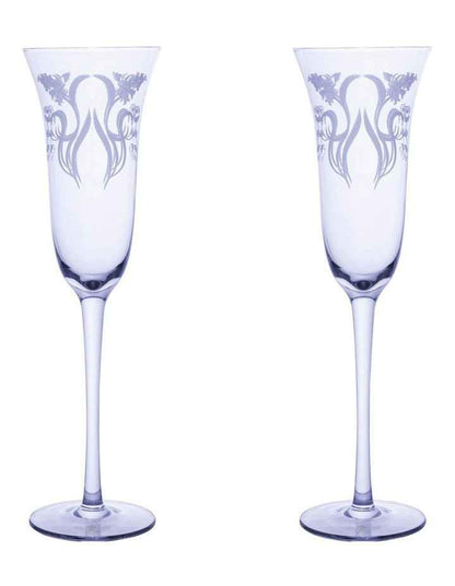 Estelle Michaelides Mystique Prosecco Glass 190ml Set of 2 Gift Boxed in Violet