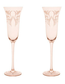 Estelle Michaelides Mystique Prosecco Glass 190ml Set of 2 Gift Boxed in Melon