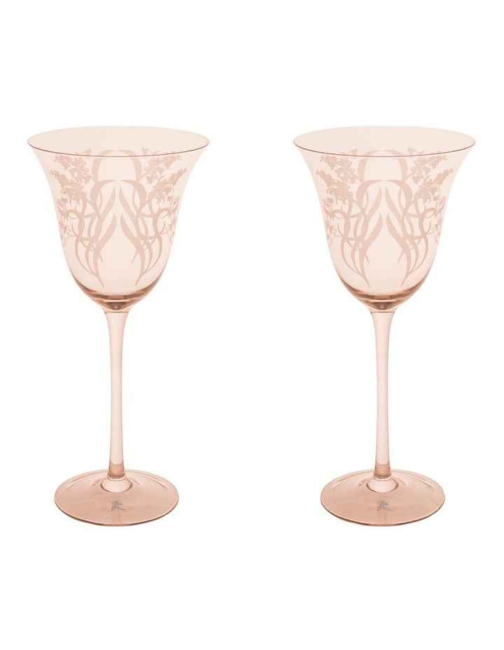 Estelle Michaelides Mystique Wine Glass 320ml Set of 2 Gift Boxed in Melon