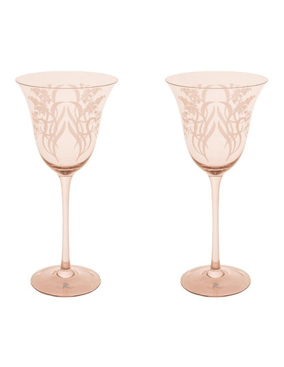 Estelle Michaelides Mystique Wine Glass 320ml Set of 2 Gift Boxed in Melon