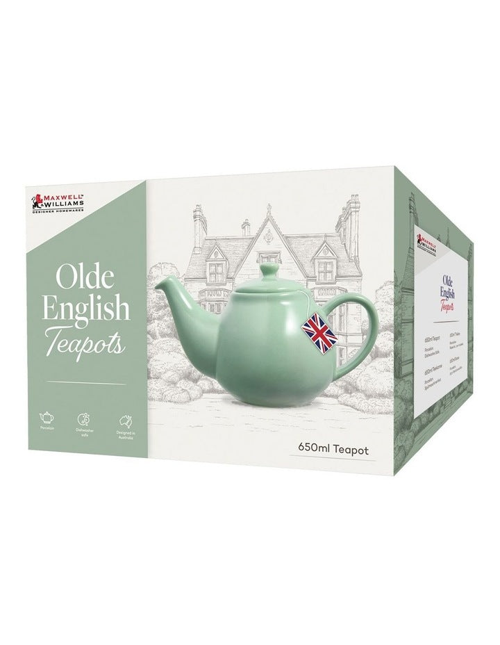 Olde English Teapot 650ml Gift Boxed in Green