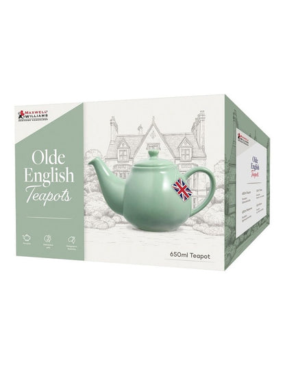 Olde English Teapot 650ml Gift Boxed in Green